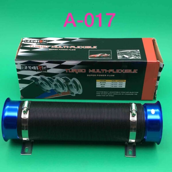 Tubo de entrada universal de aire frío GV-AP008 para filtro de aire de coche tubo turbo flexible con 76mm con adaptador de aluminio manguera de vacío