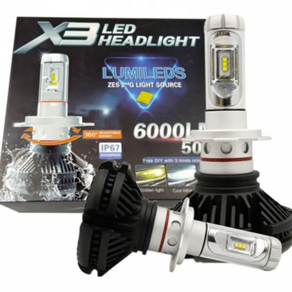 Foco led H4 – luz para carro – X3
