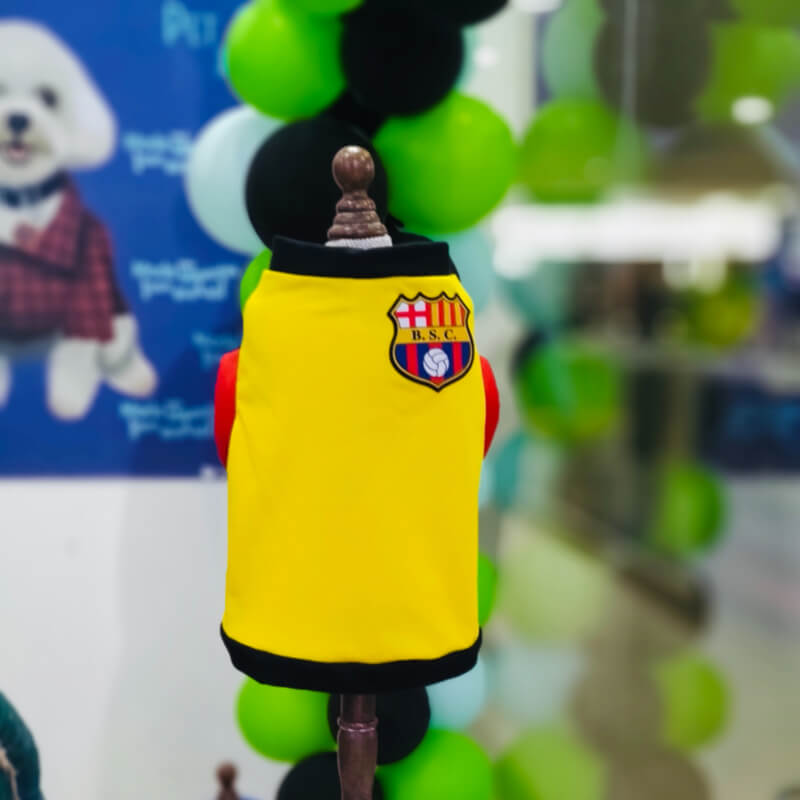 CAMISETA BARCELONA PARA PERRITOS Y GATITOS LOGO OFICIAL M - L