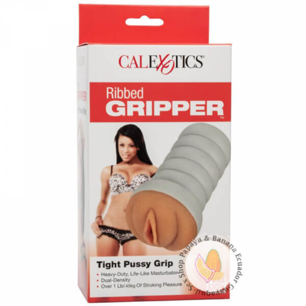 Ribbed Gripper Tight Pussy Dual Denso Texturizado Masturbador