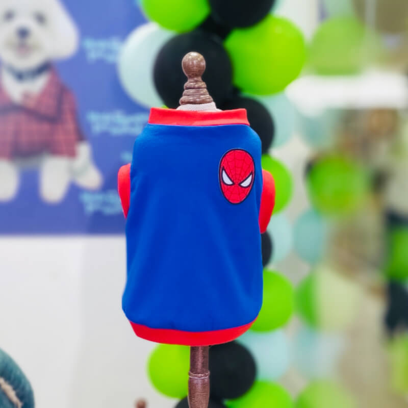 CAMISETA SPIDERMAN PARA PERRITO Y GATITO TALLAS XXXS - XXS