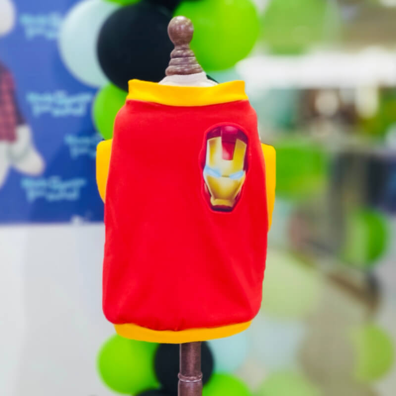 CAMISETA IRONMAN PARA PERRITOS Y GATITOS EN TALLAS M - L