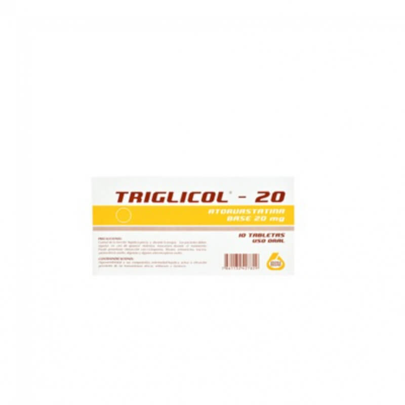TRIGLICOL 20MG TABLETAS X 10