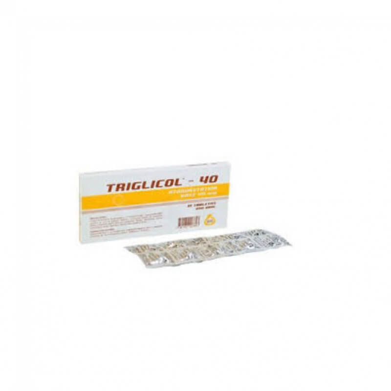 TRIGLICOL 40MG TABLETAS X 10