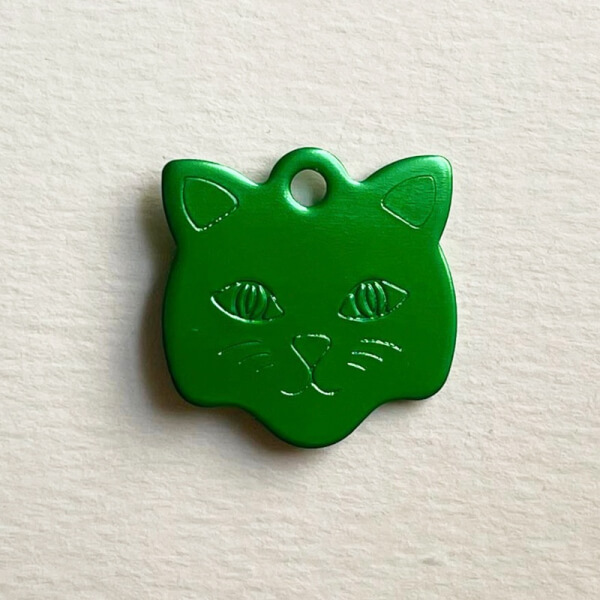 Placa gato verde