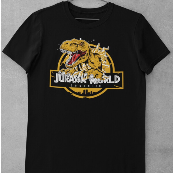 Camiseta de Algodón Jurassic World Dominion - Logo Explosivo
