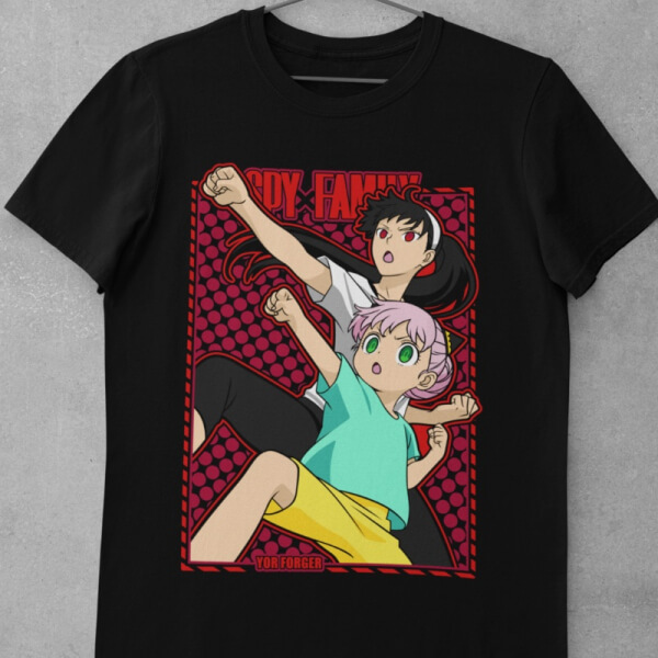 Camiseta de Algodón Spy X Family - Anya y Yor Yoga