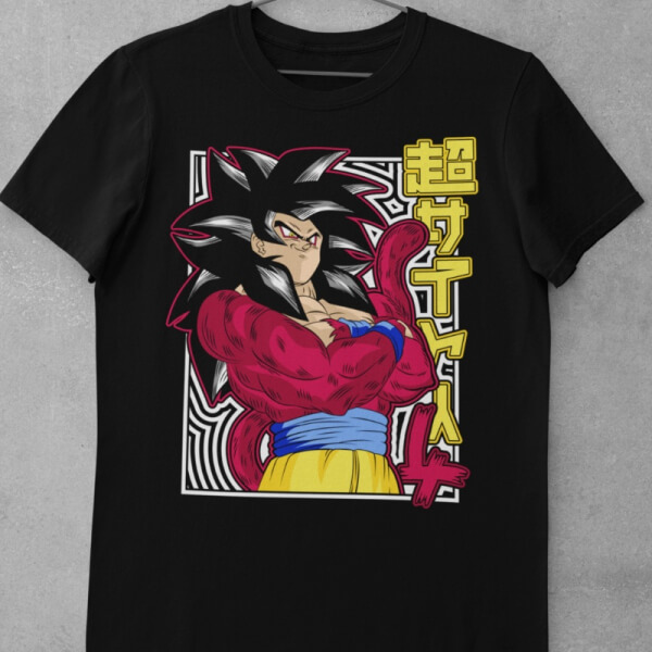 Camiseta de Algodón Dragon Ball - Goku SSJ4