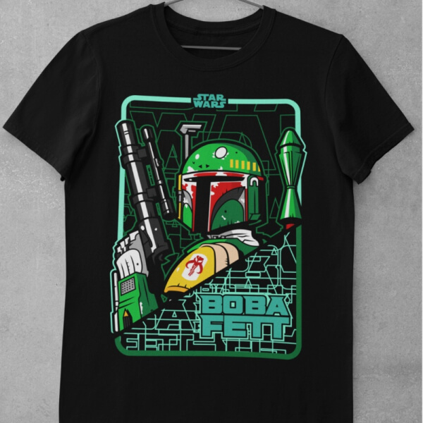 Camiseta de Algodón Star Wars - Boba Fett