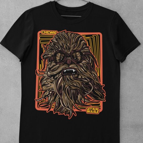 Camiseta de Algodón Star Wars - Chewie
