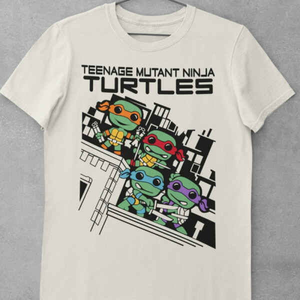 Camiseta de Algodón TMNT - Tortugas Grupo Funko