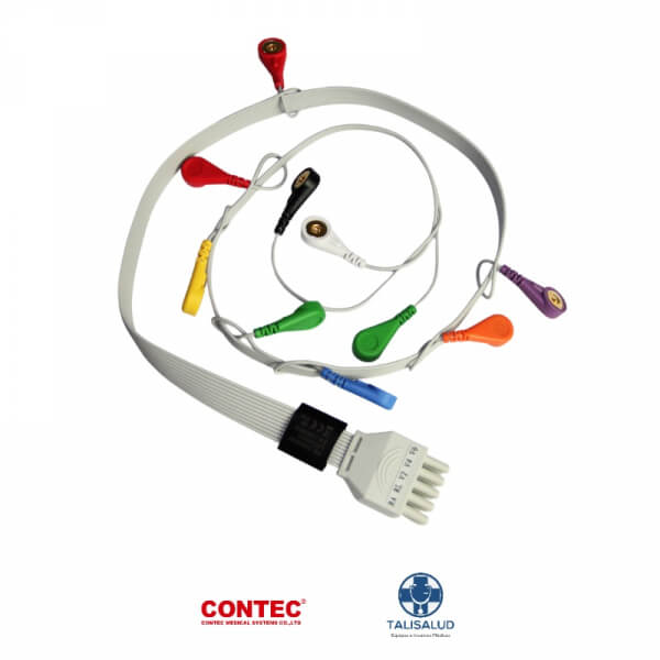 Cable electrodo ECG 10 leads para holter de ritmo Contec TLC5000