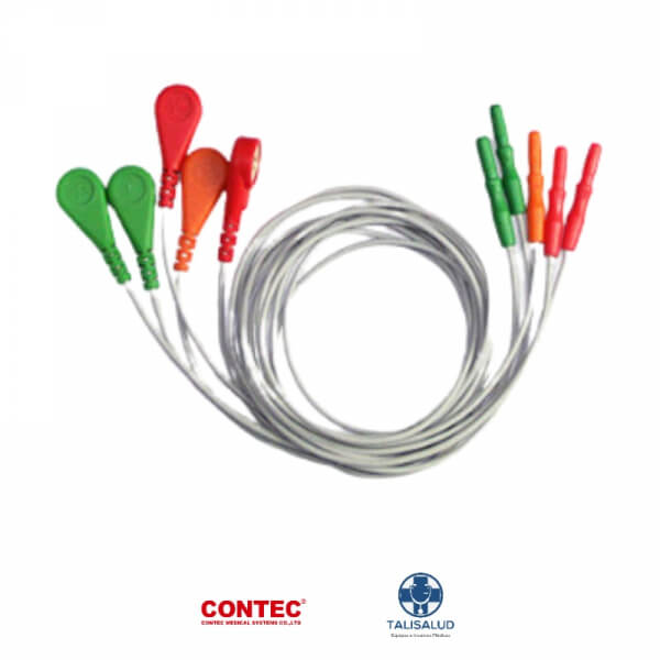 Cable electrodo ECG 5 leads para holter de ritmo Contec TLC9803 - TLC5007