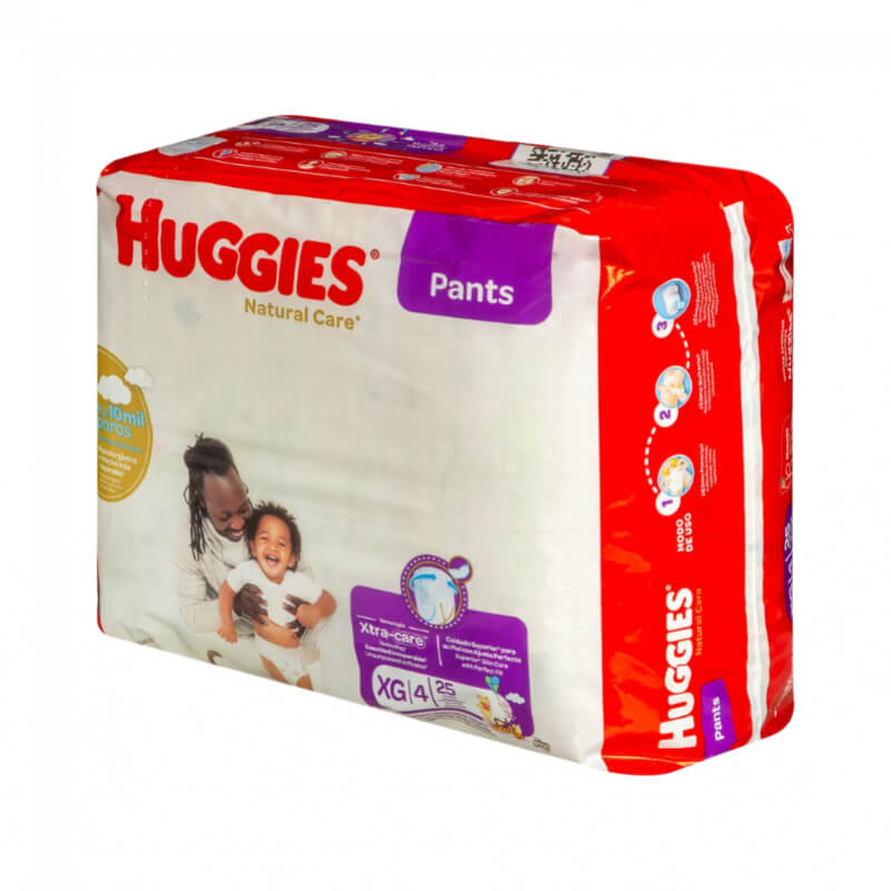 PAÑALES HUGGIES NATURAL CARE PANTS XG 25