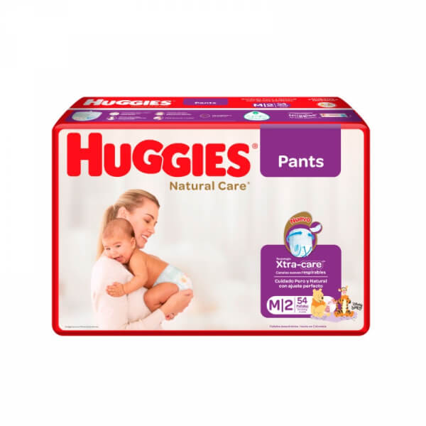 PAÑALES HUGGIES NATURAL CARE PANTS M 54