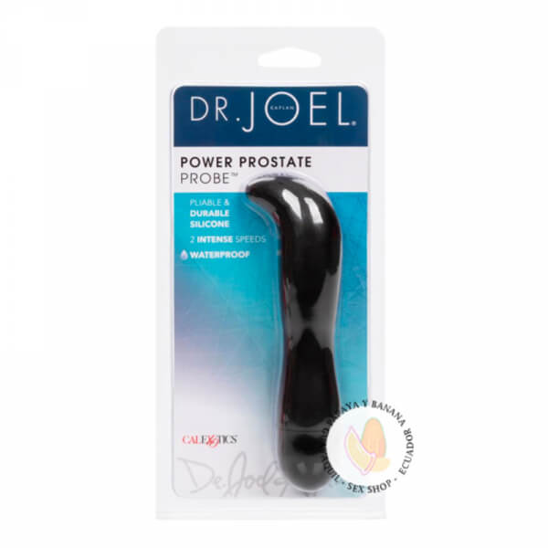 Dr. Joel Kaplan Power vibrador de silicona para próstata - Negro