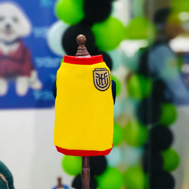 CAMISETA SELECCIÓN ECUADOR PARA PERRITO Y GATITO TALLA XL