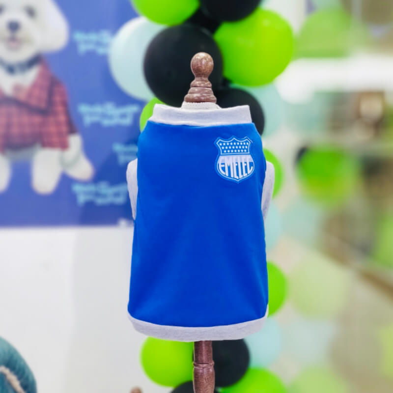 CAMISETA EMELEC PARA PERRITOS Y GATITOS EN TALLA XXL