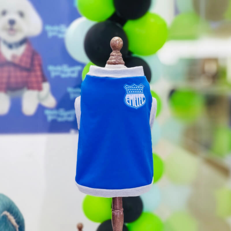 CAMISETA EMELEC PARA PERRITOS Y GATITOS TALLA XXXL