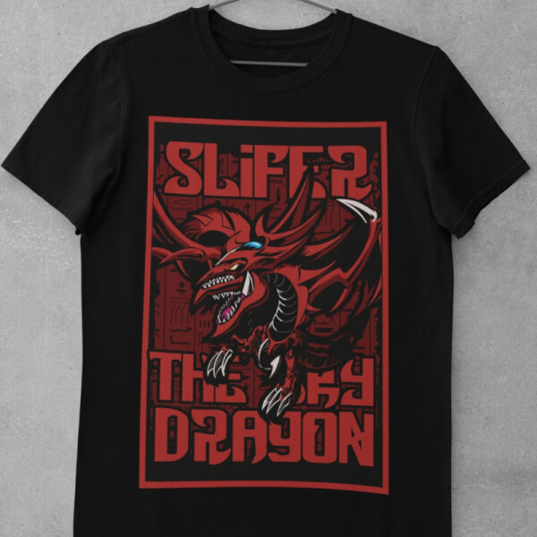 Camiseta de Algodón Yu-Gi-Oh - Slifer el Dragon del Cielo