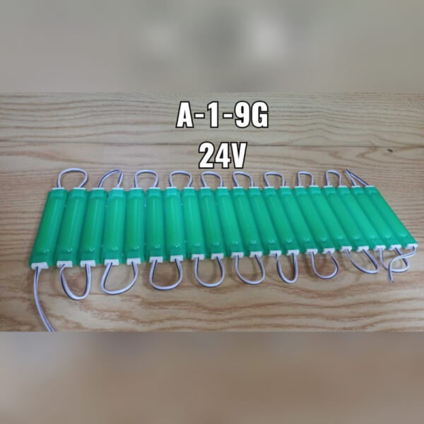 Modulo led 24V color Verde 2cmX9cm 20pcs