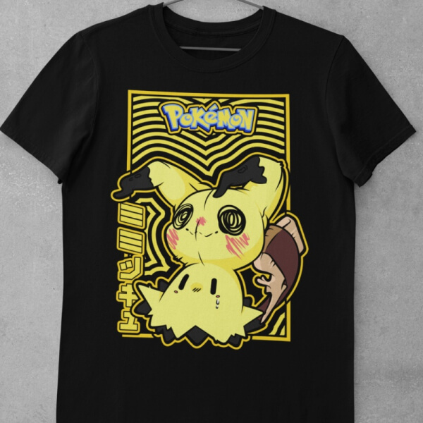 Camiseta de Algodón Pokemon - Mimikyu