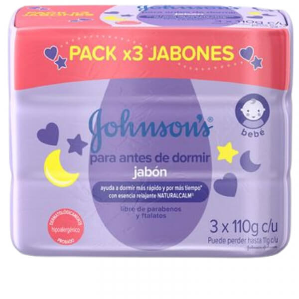 JABON JOHNSON´S PARA ANTES DE DORMIR pack x3 X110 GR C/U