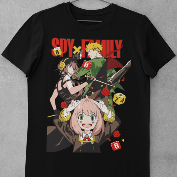 Camiseta de Algodón Spy X Family - Familia Forger