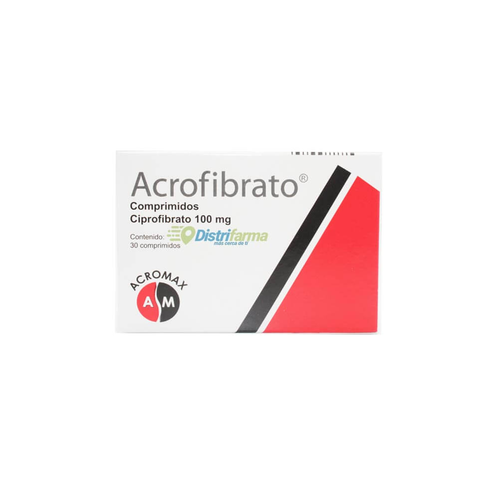 ACROFIBRATO 100MG TABLETAS X 30*3