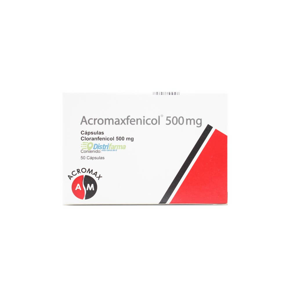 ACROMAXFENICOL 500MG CAPSULAS X 50*5