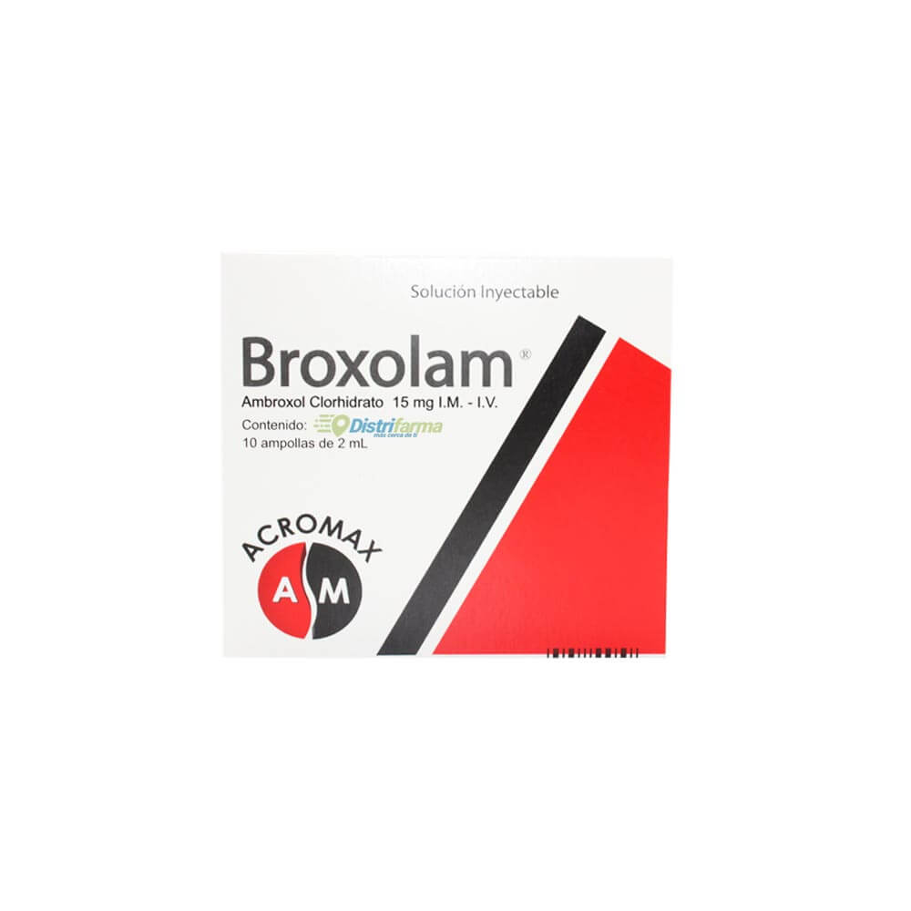 BROXOLAM 2CC AMPOLLAS X 10*5