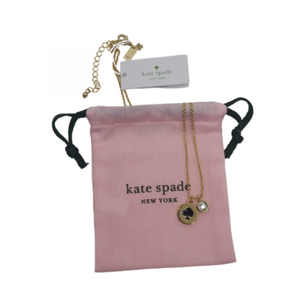 Collar Kate Spade Modelo “Spot the Spade” Color Dorado