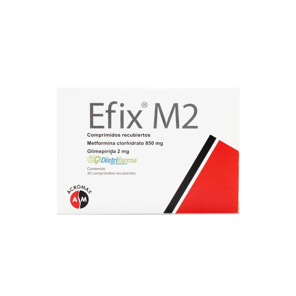 EFIX M 2MG/850MG COMPRIMIDOS X 30*3