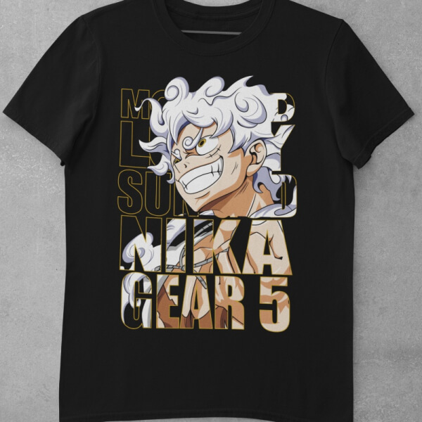 Camiseta de Algodón One Piece - Luffy Gear 5