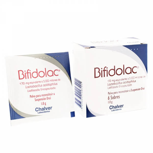 Bifidolac Polvo 170 mg En Sobres Con 1 g Caja Con 6 Unidades