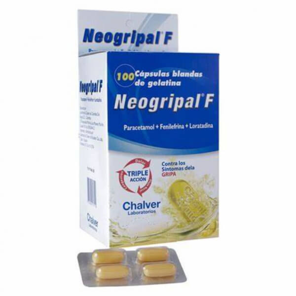 Neogripal capsula caja x100 capsulas