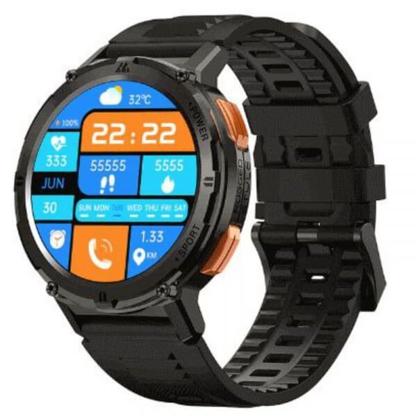Smartwatch Kospet Tank T2, Sumergible, Reloj inteligente para IOS y Android, Rugged, deportivo, amoled, contador de pasos, IA, Monitoreo de salud