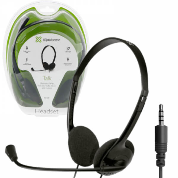 Auricular - en oreja - cableadoKlip Xtreme KSH-270 Light Stereo Headset with In-line Volume Control -