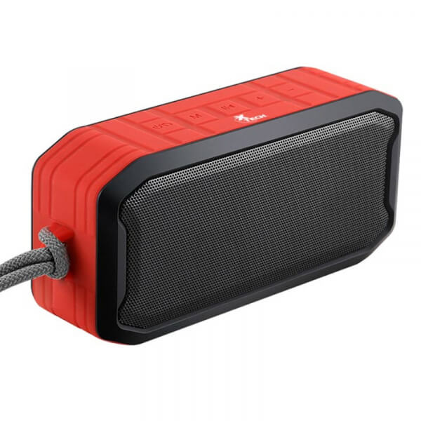 PARLANTES Xtech portable Spkr BT Malloy 5W IPX6 col rd and bk X ROJO Y NEGRO TS621