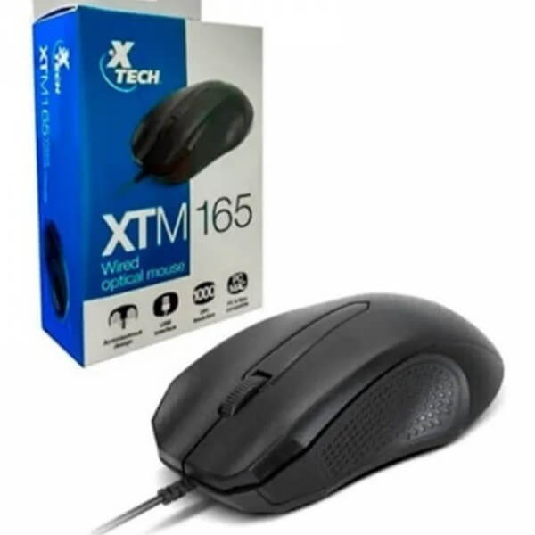 MOUSE XTECH - OPTICAL MOUSE - USB - WIRED - 1000 DPI - (XTM-165)