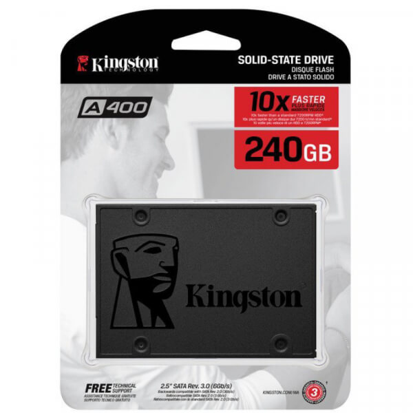 Disco duro solido Kingston A400 - SSD - 240 GB - interno - 2.5