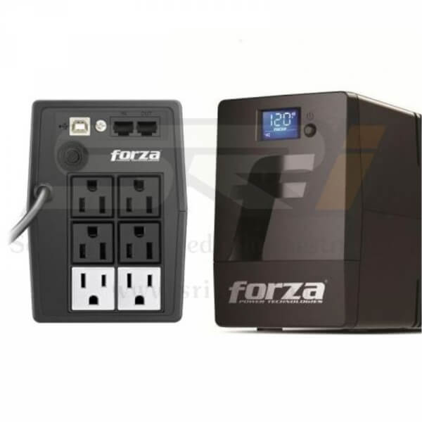 Forza - UPS - Line interactive - 360 Watt - 600 VA - 120 V - 6 NEMA Outlets