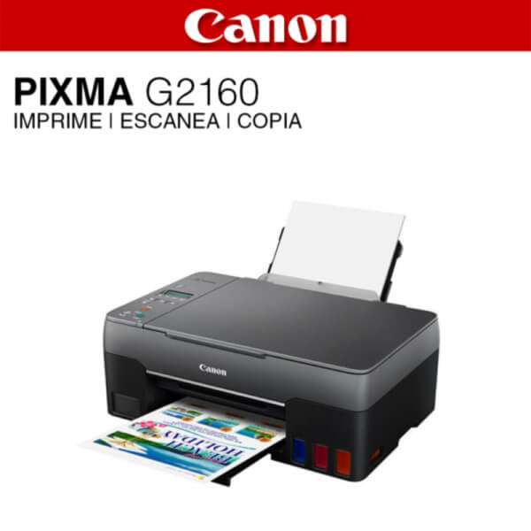 Impresora Canon G2160 MFP PIXMA 4466C004AA PAN 2 LINEAS, USB, 10.8IPM ,TINTA GI11 KIT MANT
