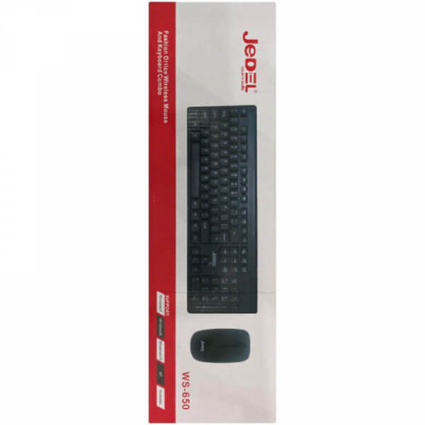 JEDEL WS-650 - Juego de teclado y ratón - inalámbrico - 2.4 GHz - impermeable