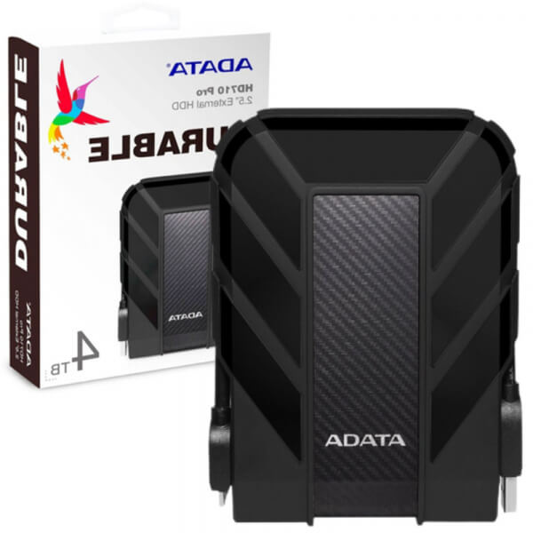 ADATA HD710 Pro - Disco duro - 4 TB - externo (portátil) - USB 2.5 - negro