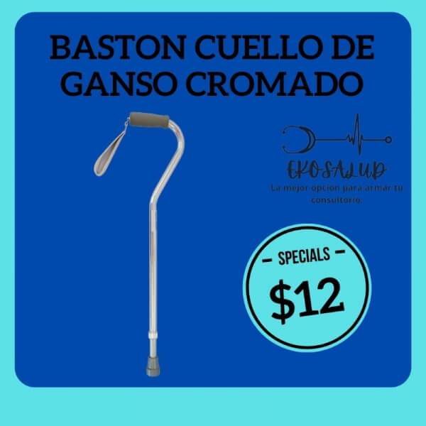 BASTON CUELLO DE GANSO CROMADO