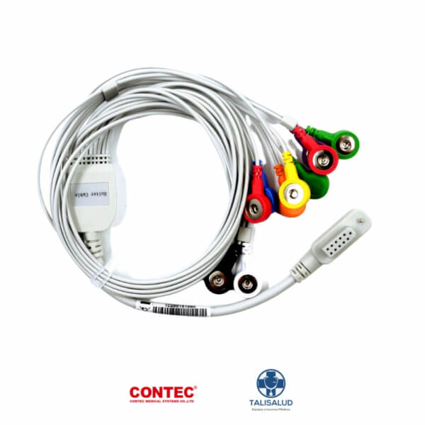 Cable electrodo ECG 10 leads para holter de ritmo Contec TLC6000