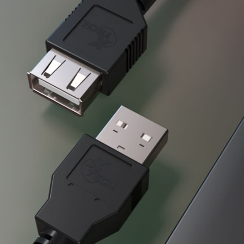 ADAPTADOR XTC306 15FT USB 2.0 AMALE TO AFEMALE Xtech