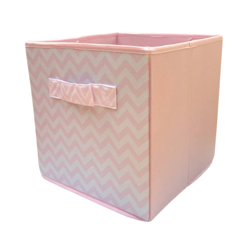 Caja Organizadora Rosado pastel zigzag