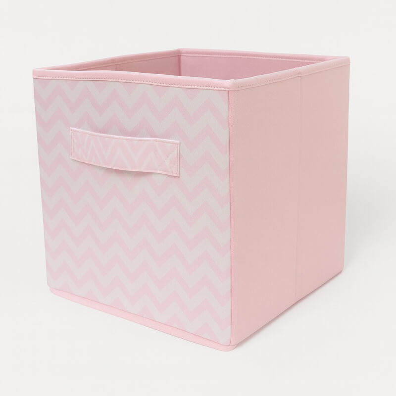 Caja Organizadora Rosado pastel zigzag